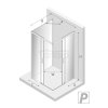 NEW TRENDY Kabina prysznicowa drzwi podwójne przesuwne PRIME LIGHT GOLD 80x100x200 K-1187