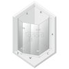 NEW TRENDY Kabina prysznicowa asymetryczna drzwi uczylne NEW AZURA 100x80x195 K-0663