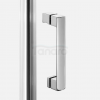 NEW TRENDY Kabina NESTA chrom 2D półokrągła  80x80x200 czyste 6mm Active Shield 2.0 K-3681