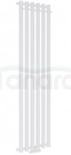 AQUAFORM - Grzejnik łazienkowy ASAMI PLUS pionowy 1800X332 494W / przył. dolne 50MM z wieszakami biały  GRŁ-G/AP-1800X332-B 