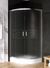 NEW TRENDY Kabina prysznicowa, półokrągła, R55 SUVIA z brodzikiem 80x80x201 ZS-0013