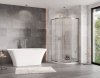 BESCO Kabina prysznicowa z brodzikiem 80x80x190 Zarya Chrom 80 + Axim 80 ZC-AX-80-190