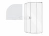 BESCO Kabina prysznicowa z brodzikiem 90x90x190 Zarya Chrom 90 + brodzik Axim 90 ZC-AX-90-190