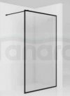 JELLOW  - ścianka prysznicowa TEINE 100 typu Walk-In szkło transparentne 6mm profil CZARNY  KN-02-W-33-100
