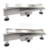 AQUALINE Odpływ liniowy przyścienny 2w1 ze stałym syfonem 120cm LS041200