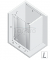 NEW TRENDY Drzwi wnękowe Eventa Gold Shine 170x200 z dodatkową ścianką EXK-4687/EXK-4688