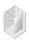 NEW TRENDY Kabina prysznicowa AVEXA WHITE walk-in 120x200 szkło czyste 8mm Active Shield 2.0 WIESZAK EXK-2955
