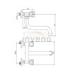 INVENA - Bateria umywalkowo-zlewozmywakowa z wylewką S 250 MODENA  BC-12-F0S-L