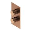 OMNIRES Termostatyczna bateria prysznicowo-wannowa CONTOUR podtynkowa miedź szczotkowana CT8036CPB