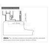 NEW TRENDY Kabina prysznicowa SMART GOLD BRUSHED 1D prostokątna U 120x80x200 szkło czyste 8mm Active Shield 2.0 - UCHWYT RELING EXK-7570