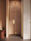 NEW TRENDY Drzwi wnękowe New Soleo Gold Brushed, pojedyncze, składane 70x195 D-0749A/D-0750A