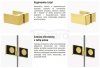 NEW TRENDY Kabina przyścienna AVEXA GOLD SHINE 80x80x200 EXK-2125/EXK-2095 POLSKA PRODUKCJA