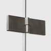 NEW TRENDY Drzwi wnękowe NESTA GUNMETAL BRUSHED 1D L 90x200 czyste 6mm Active Shield 2.0 D-0929A