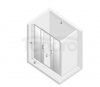 NEW TRENDY - Drzwi wnękowe prysznicowe przesuwne PRIME BLACK Rozmiary 130-190 cm