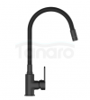 INVENA BATERIA ZLEWOZMYWAKOWA KSANTI Z RUCHOMĄ, 2F WYLEWKA, CZARNY BZ-37-004-L