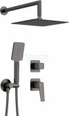 DEANTE - Zestaw prysznicowy podtynkowy BLUR Titanium  NQL_D9YK