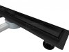AQUALine - Odpływ liniowy podłogowy 2w1 pod płytkę CZARNY Matowy Obrotowy syfon 70cm R04BK700