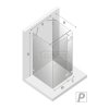NEW TRENDY Kabina przyścienna AVEXA GOLD SHINE 90x80x200 EXK-2131/EXK-2101 POLSKA PRODUKCJA
