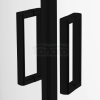 NEW TRENDY Kabina prysznicowa z brodzikiem , półokrągła, 90x90x201 R55 SUVIA BLACK ZS-0018