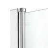 NEW TRENDY Drzwi wnękowe prysznicowe składane NEW SOLEO PLUS 120x195  PL PRODUKCJA