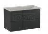 KROFAM - Szafka pod umywalkę EDGE 90 cm, antracyt  ED 9070-52Z-W