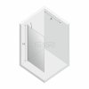 NEW TRENDY Kabina ścianka prysznicowa walk-in 110x195 wspornik skośny profil czarny K-0771
