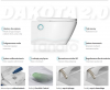 EXCELLENT Zestaw promocyjny Dakota 2.0 Toaleta myjąca + pokrętło kolor czarny + pilot ZEPR.0723.05