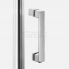 NEW TRENDY Kabina NESTA chrom 2D prostokątna  90x110x200 czyste 6mm Active Shield 2.0 K-3664
