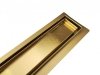 AQUALine - Odpływ liniowy posadzkowy złoty/gold 2w1 pod płytkę 110cm L04GL