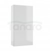 AQUAFORM - szafka łazienkowa wisząca 1D 2S OTTIMA 30 biały połysk 30x60x15  AQ.401-1403011