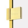 NEW TRENDY Kabina prysznicowa drzwi uchylne AVEXA GOLD SHINE Linia Platinium 110x110x200 EXK-1852/EXK-1858