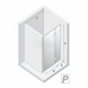 NEW TRENDY Drzwi wnękowe Eventa Black Chrome, drzwi pojedyncze 80x200 EXK-6128 PRAWE