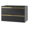 MEGSTYL VESPER-01 Szafka pod umywalkę 80cm czarny mat VESPER-0000-0005990