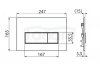 AQUAFORM - Przycisk uruchamiający OPTIMA RECTANGLE do sytemu podtynkowego WC biały połysk  AQ.501-30213