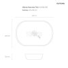 OLTENS Hamnes Thin umywalka 49,5x35,5 cm nablatowa owalna z powłoką SmartClean biała 40819000