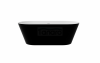 DUPLIKAT: BESCO Wanna wolnostojąca Deeva B&W 150x75 + syfon chrom #WWA-150-DBC