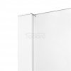 NEW TRENDY Drzwi wnękowe prysznicowe przesuwne podwójne PRIME WHITE 170x200 D-0438A