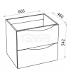 LAVITA Szafka wisząca Kolorado graphite 600