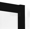 NEW TRENDY Kabina prysznicowa, półokrągła, R55 SUVIA BLACK 80x80x185 K-3577