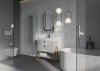 KROFAM - Lustro owalne MOSS 50 cm, jasno szary  MO 5095-46Z-W