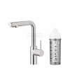 ARMATURA KRAKÓW KFA DUERO PURE BASIC bateria kuchenna z funkcją filtracji wody i wyciąganą wylewką, INOX + zestaw filtrujący PROFINE SILVER S 6623-114-22