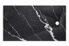 BESCO Brodzik prostokątny 160x90 Vexo Marble Black 160 VMB-160-90-P