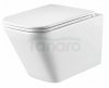 AQUAFORM - miska wc GETAFE Rimless z deską duroplastową SLIM wolnoopadającą, kolor biały  CE-MW-002-11-RIM