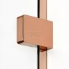 NEW TRENDY Kabina prysznicowa EVENTA COPPER SHINE WALK-IN U 80x200 szkło czyste 8mm Active Shield 2.0  EXK-6521