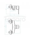 KUCHINOX - Bateria natryskowa MADERA ścienna bez zestawu natryskowego Chrom  BQM_040D