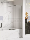 NEW TRENDY Parawan nawannowy przesuwny SMART BLACK 160x150 EXK-4206
