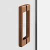 NEW TRENDY Kabina prysznicowa PRIME COPPER BRUSHED 2D prostokątna 80x120x200 szkło czyste 6mm Active Shield 2.0 D-0808A/D-0817A