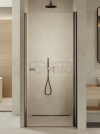 NEW TRENDY Drzwi wnękowe New Soleo Gunmetal Brushed 100x195, wahadłowe, pojedyncze D-0531A