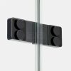 NEW TRENDY Drzwi wnękowe EVENTA BLACK CHROME 1D P 120x200 szkło czyste 8mm Active Shield 2.0 EXK-6136
