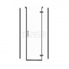 CERSANIT - Kabina prysznicowa pięciokątna JOTA (80x80x195) szkło transparentne - czarna PRAWA  S160-011